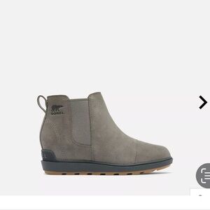 Sorel Evie Gray Ankle Boots